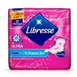 Прокладки женские, Libresse (Либресс) №10 ультра нормал део мягкая поверхность